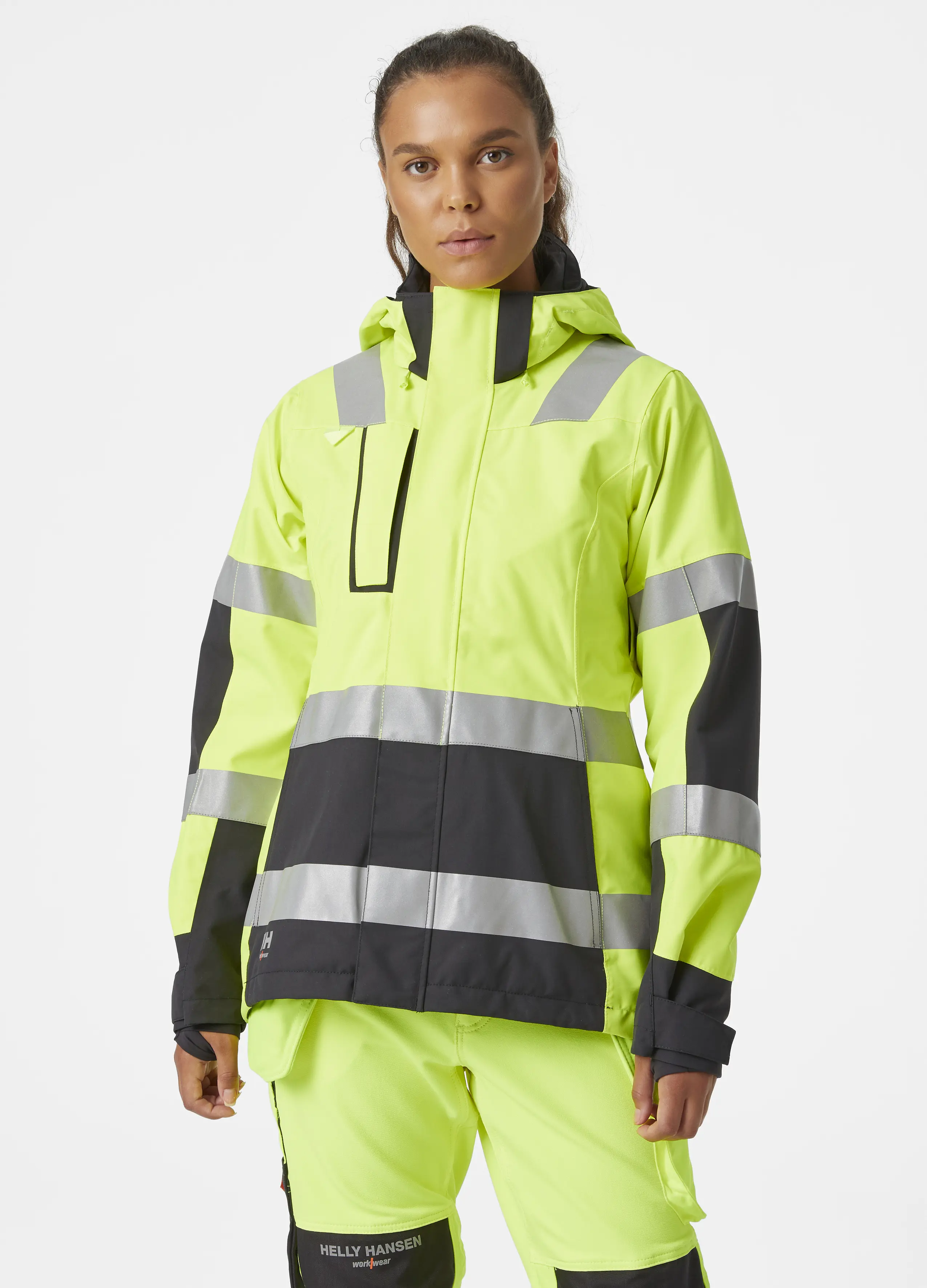 W LUNA HI VIS SHELL JACKET